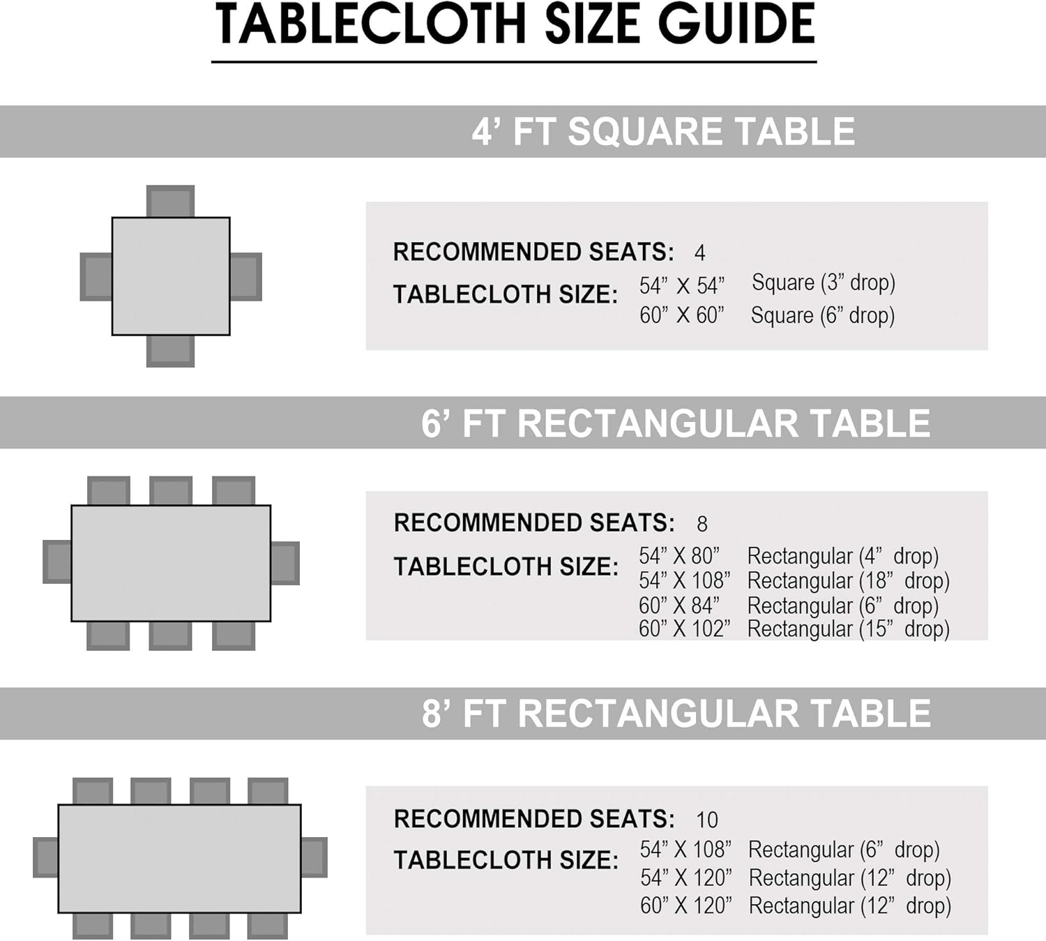 Hiasan Clear Plastic Tablecloth Rectangle - 100% Waterproof Oilproof Stain Resistant Wipeable Transparent Vinyl Table Cloth Protector, 70 X 70 Inch image number 1