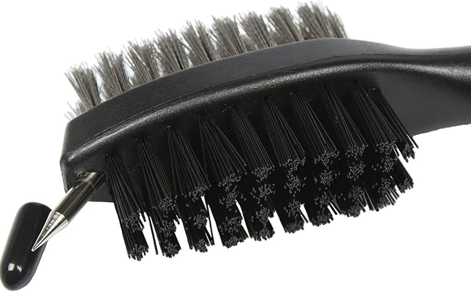 RIBHNXHI 2Ft Brass Golf Club Brush with Retractable Zip-Line and Aluminum Carabiner, Ergonomic Design, Groove Cleaner for Golf Bag image number 5