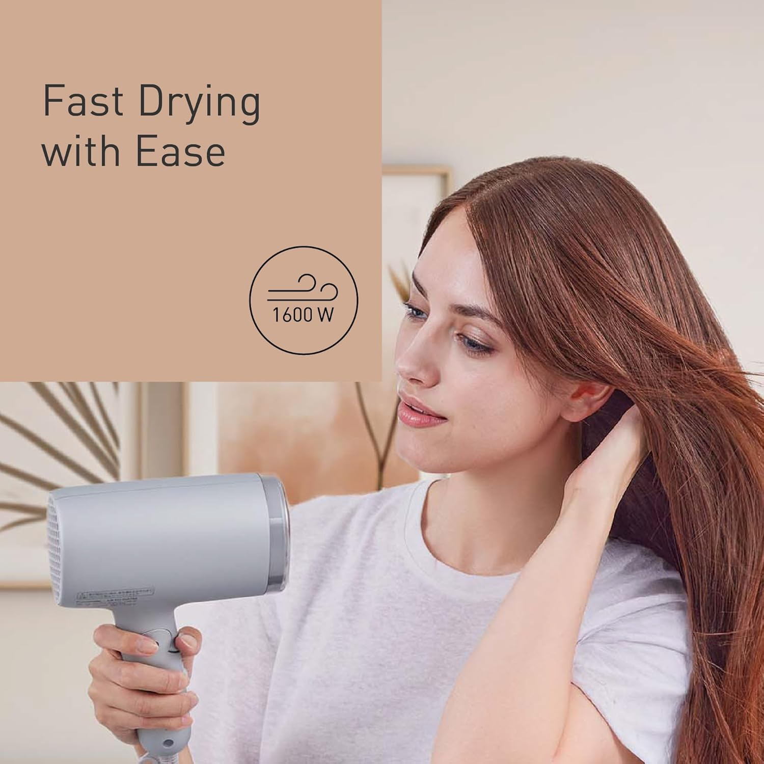 Panasonic Nanoe Hairdryer, Foldable, with Hot/Cold Modes and Quick Dry Nozzle (EH-NA7M) image number 5