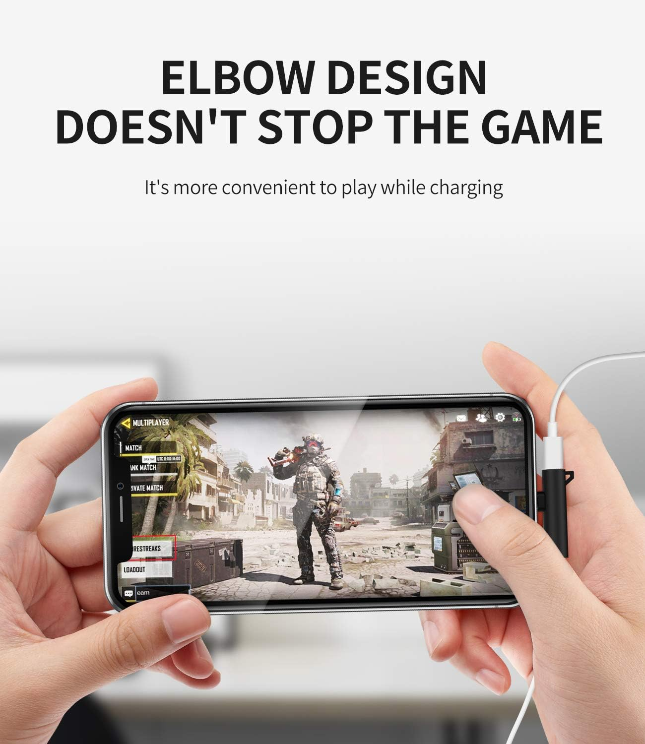 Iphone AUX Adapter for Headphone Dongle(2In1) Lightning to 3.5Mm Jack Cable Charger Splitter Audio Cord Apple MFI Certified for 14 13 12 11 Pro Max X Xs Se 7 8 plus Ipad Earphone Music Adaptador Para image number 1