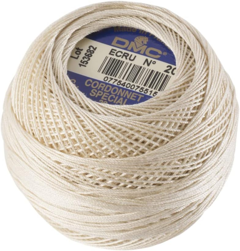 DMC DMC151-60 Cordones Special Lace Thread, No. 60, 92.8 Ft (290 M) Roll, Ecru Beige image number 6