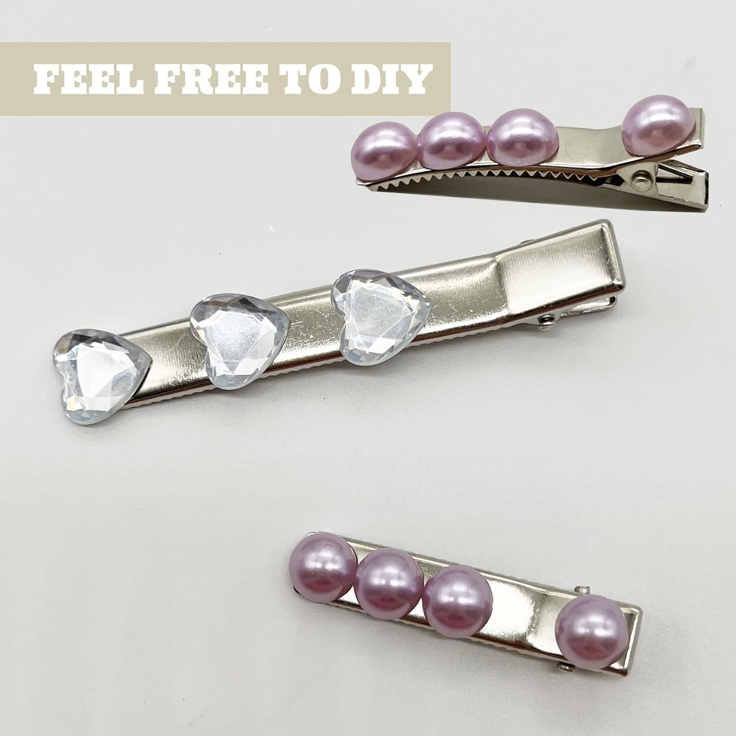 Metal Hair Clips for Curls 3 Size Double Prong Alligator Hair Pins Pin Curl Clips Section Clips for Hairdressing DIY Hair Pins (3.5 Cm, 4.7 Cm, 7.8 Cm) image number 2