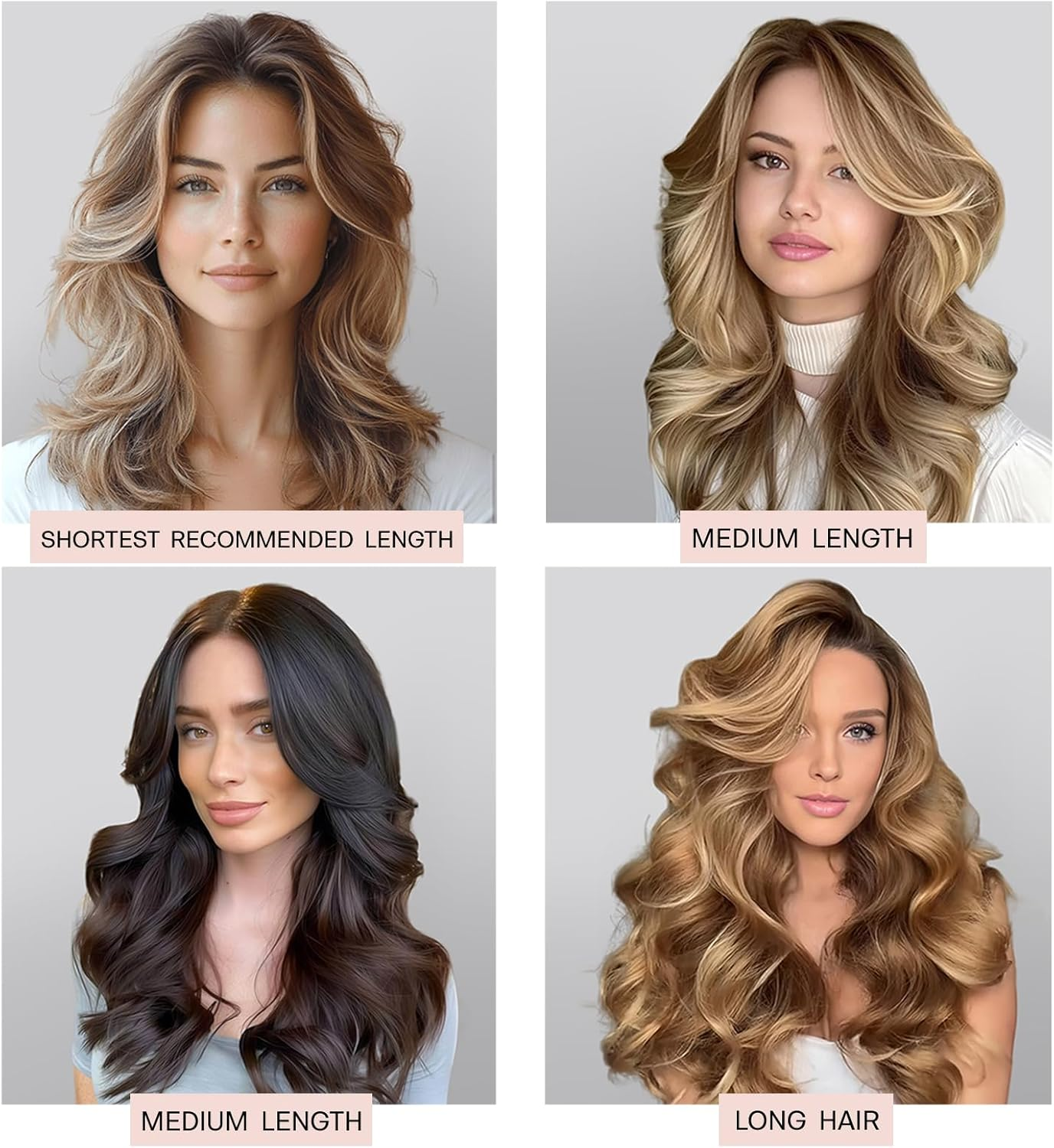 BLINKEEN Jumbo Heatless Hair Curler Set-Satin Heatless Curls Overnight, Jumbo Curling Rod Headband, No Heat Curlers to Sleep in (Brown) image number 4