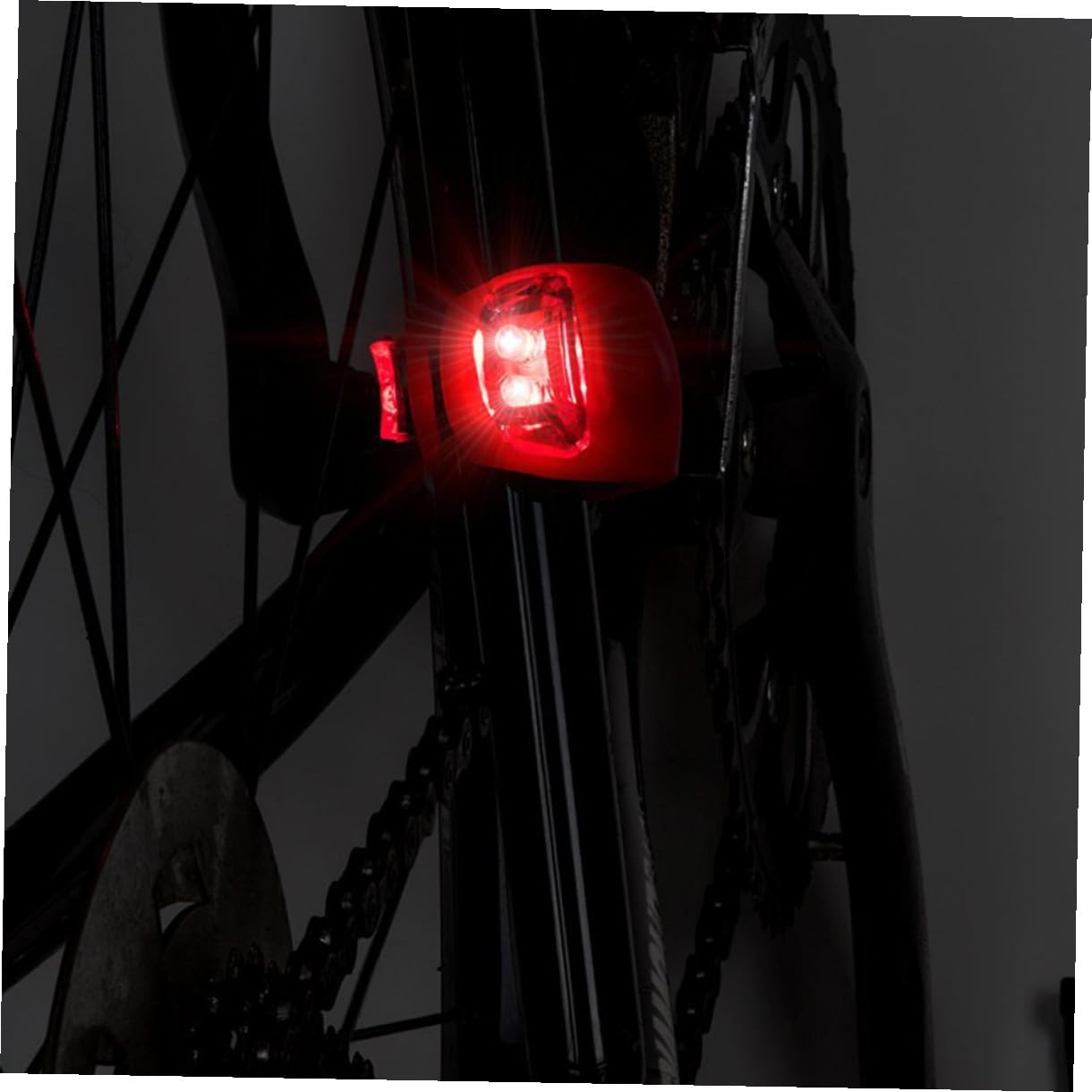 Outanaya 4Pcs Bike Gear Biking Accessories Bike Tail Light Taillight Beetle Silicone Lamp Bike Light Bright Lights Lamp Five Generations Battery Frog Lamp Accesorios Para Celulares image number 5