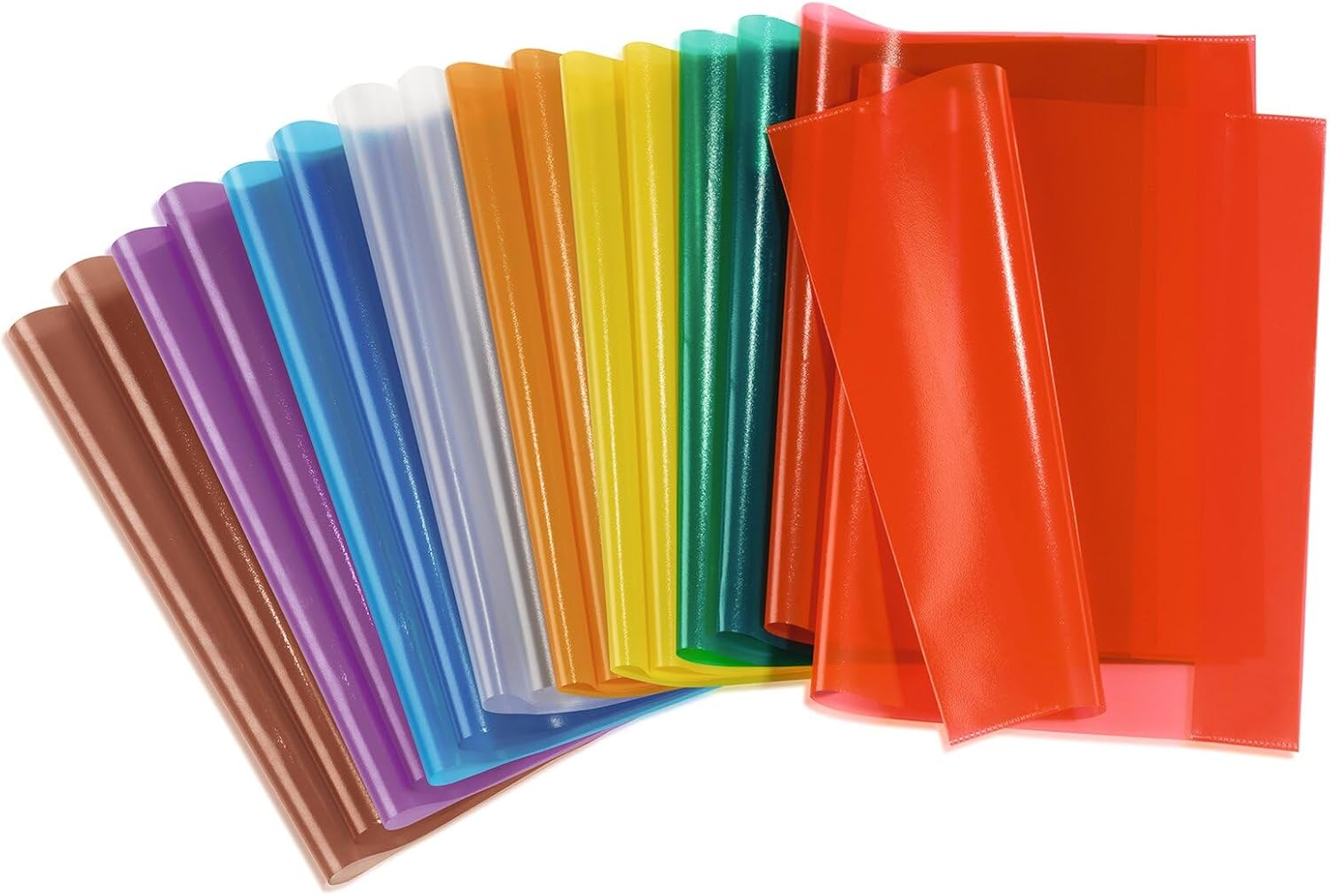 HERMA Clear Exercise Book Cover A5 Landscape, Made of Wipeable and Sturdy Plastic, Slip on Cover Jackets for School, Transparent, 19899 image number 4