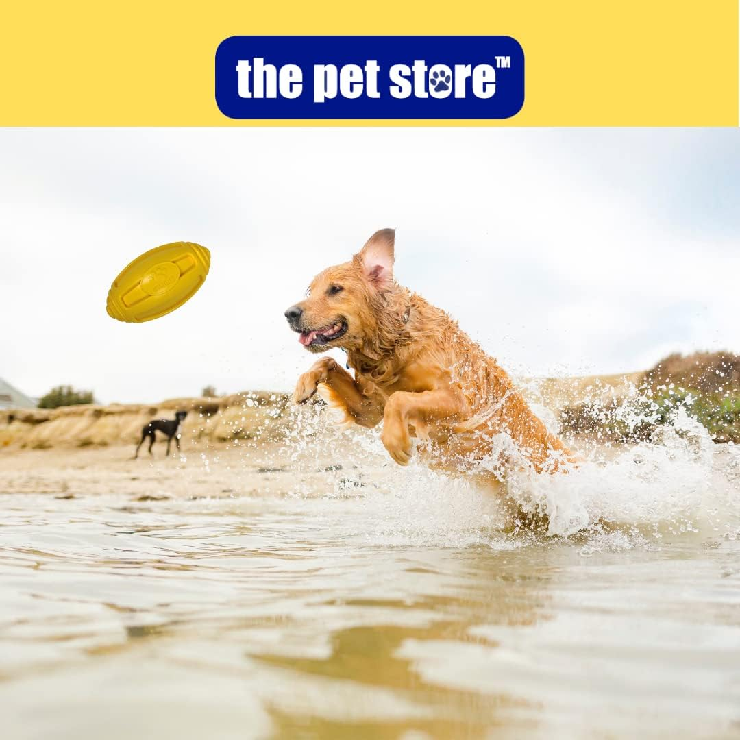Pet Store the Gorilla Tuff Floating Rugby Ball Dog Toy, Ideal for Throwing and Retrieval Games on Land and in Water. Encourages Healthy Exercise for Your Dog image number 1