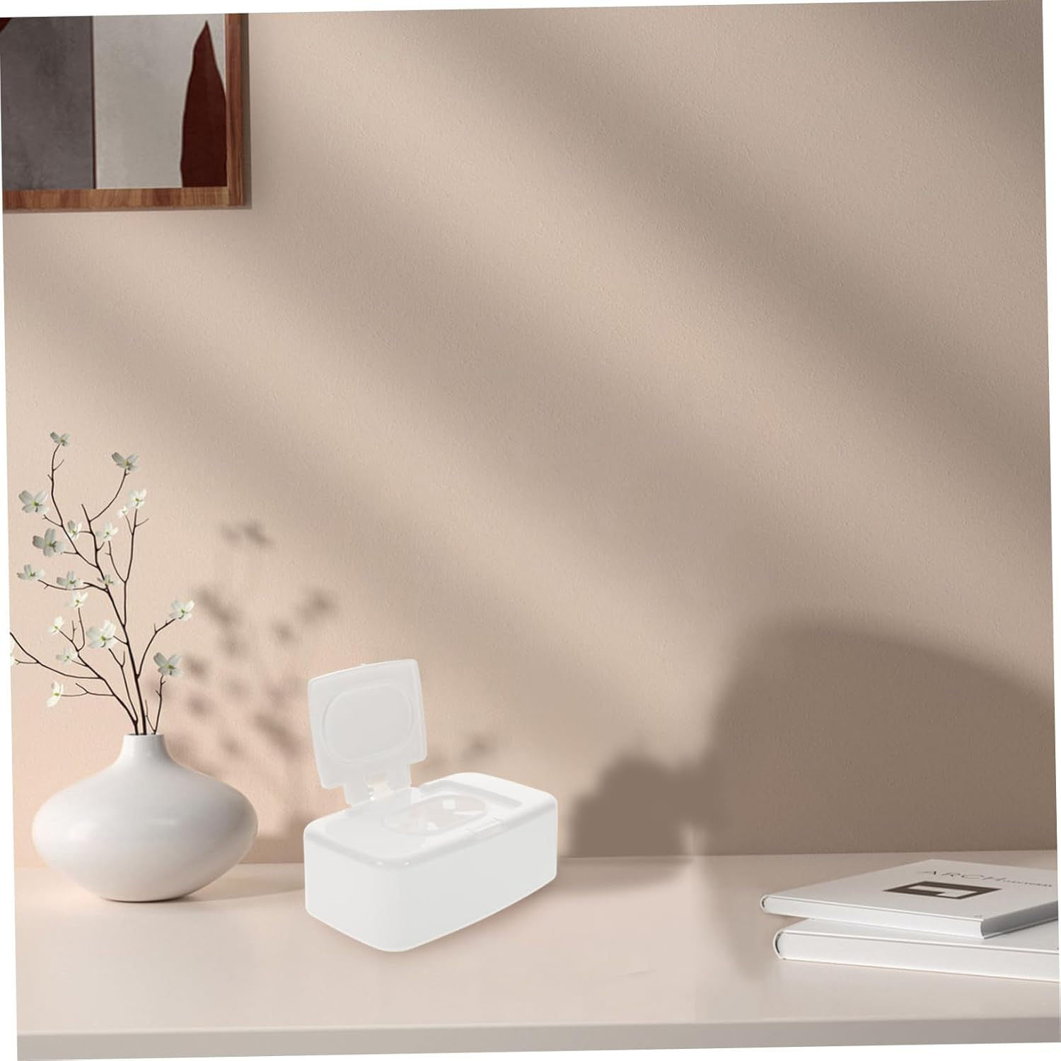 2Pcs Family-Friendly Wet Tissue Holder Refillable Wipe Dispenser Box for Home Travel