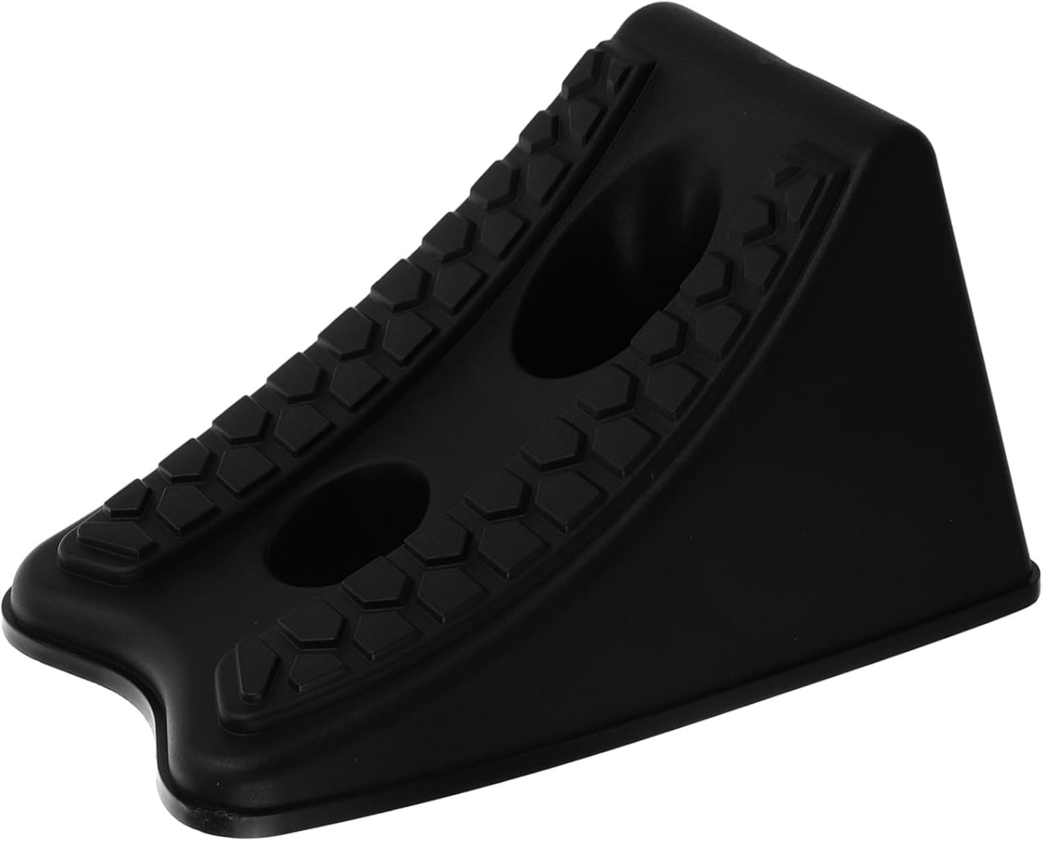 TOGEVAL Car Wheel Chock and Tire Ramp Rubber Anti-Slip Stabilizer Block for Trailer and Off-Road Vehicles, Sturdy Vehicle Wheel Stopper Accessory for Garage Parking and Driveway Safety image number 2