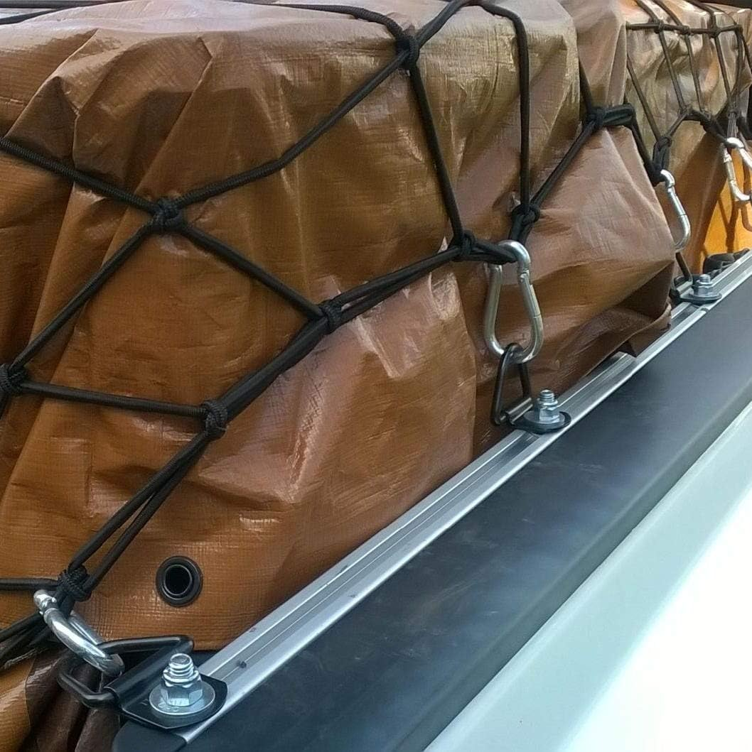 Heavy Duty Truck Bed Tie down Anchors Rings Trailers Hook Cargo Bolt on V Ring Pickups Rail Accessories (10 Pack) image number 6