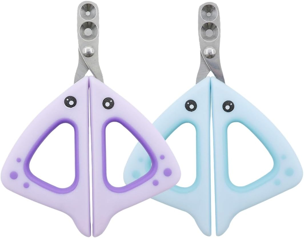 CPJJ Pack of 2 Cat Nail Clippers, Cat Claw Scissors, with 2 Mm and 4 Mm Conical Hole, Nail Clippers for Pet Cats, A, D image number 4