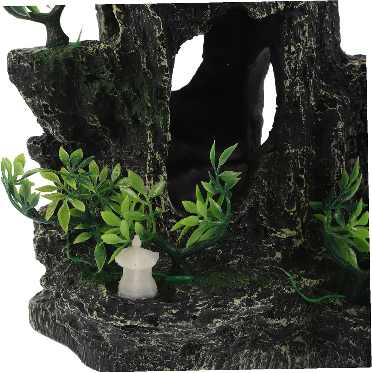 CORHAD Simulated Stone Fish Tank Rock Cave Decor for Aquarium with Shrimp Hideaway Naturalistic Artificial Rock Shelter Enhances Aquatic Habitat Suitable for Large Tanks image number 2