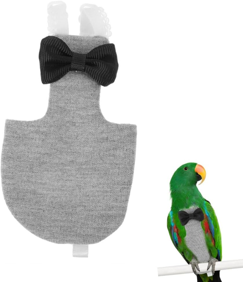 Bird Diapers, Adjustable Parrot Diaper, Washable Reusable Parrots Nappy with Waterproof Layer Soft Small Pet Birds Flight Suit for Budgie Parakeet Cockatiel image number 1
