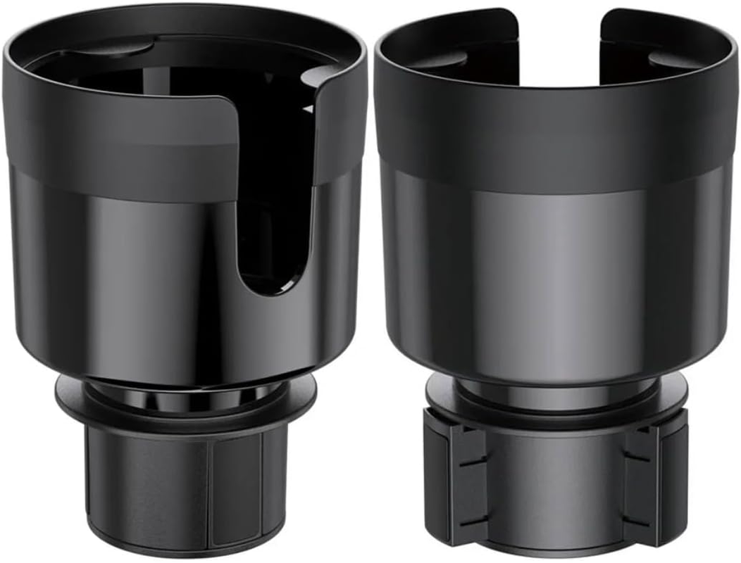 Car Cup Holder Expander - Fits Hydro Flasks 32/40 Oz, Nalgene, Yeti & Large Bottles up to 3.8 Inches Wide - for Car up to 3.2 Inches Wide (Black (Expandable Base)) image number 6
