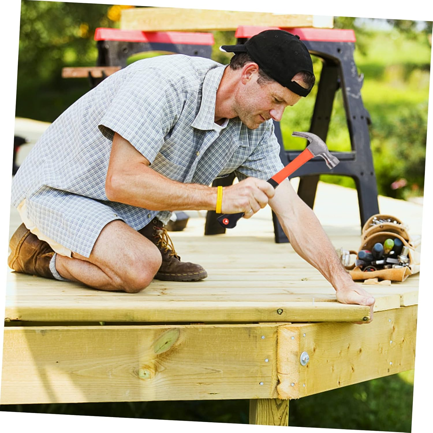 WOONEKY 0.25Kg Mini Woodworking Hammer Non Handle Multi-Functional Nail Pulling Hammer image number 1