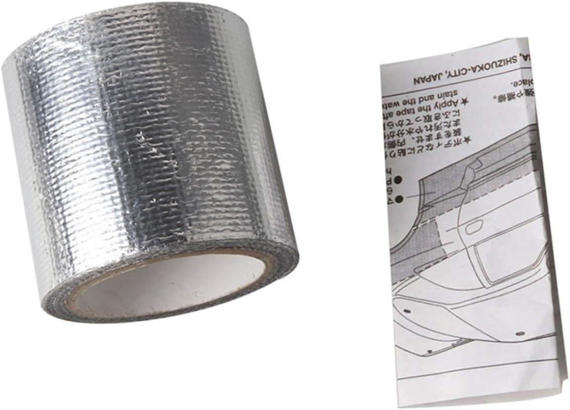 NOLITOY Car Shell Reinforcement Paper for Rc Model High Temperature Heat Protection Aluminum Foil Tape for Rc Car Body Repair image number 1