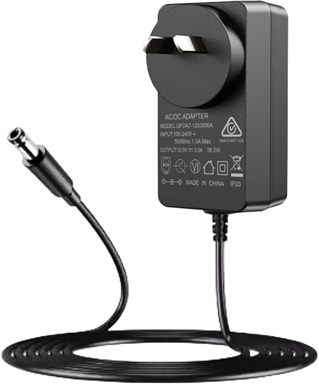 Tunghey 12V 1A AC/DC Power Supply, 100-240V AC to DC Power Adapter, 12W 12V 1 Amp Wall Adapter, 12 Volts 1000Ma Regulated Switching Power Converter, with 5.5X2.5Mm DC Plug image number 6