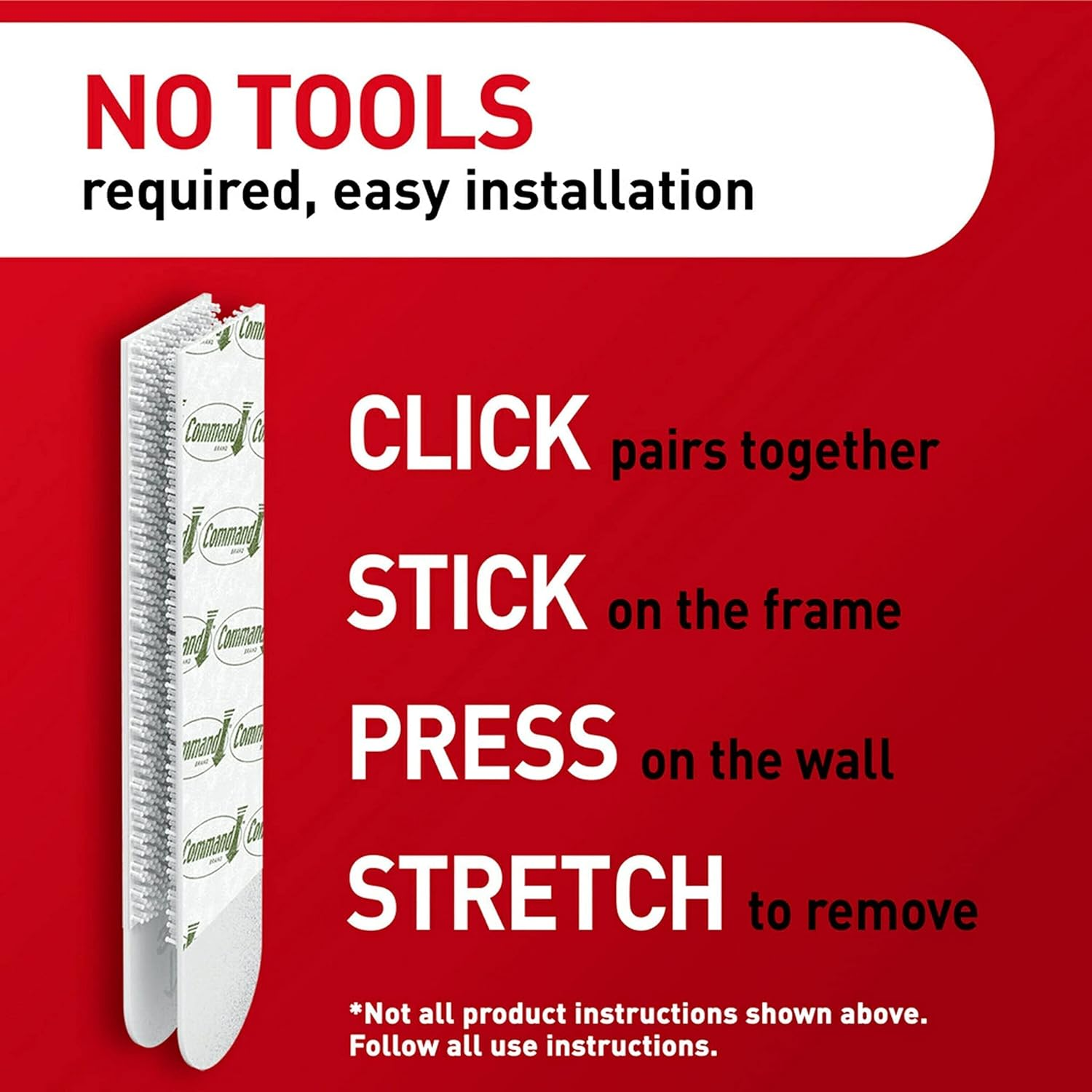 Command Narrow Picture Hanging Strips, Damage Free Hanging Picture Hangers, No Tools Wall Strips for Living Spaces, 12 White Adhesive Strip Pairs (24 Strips) image number 6