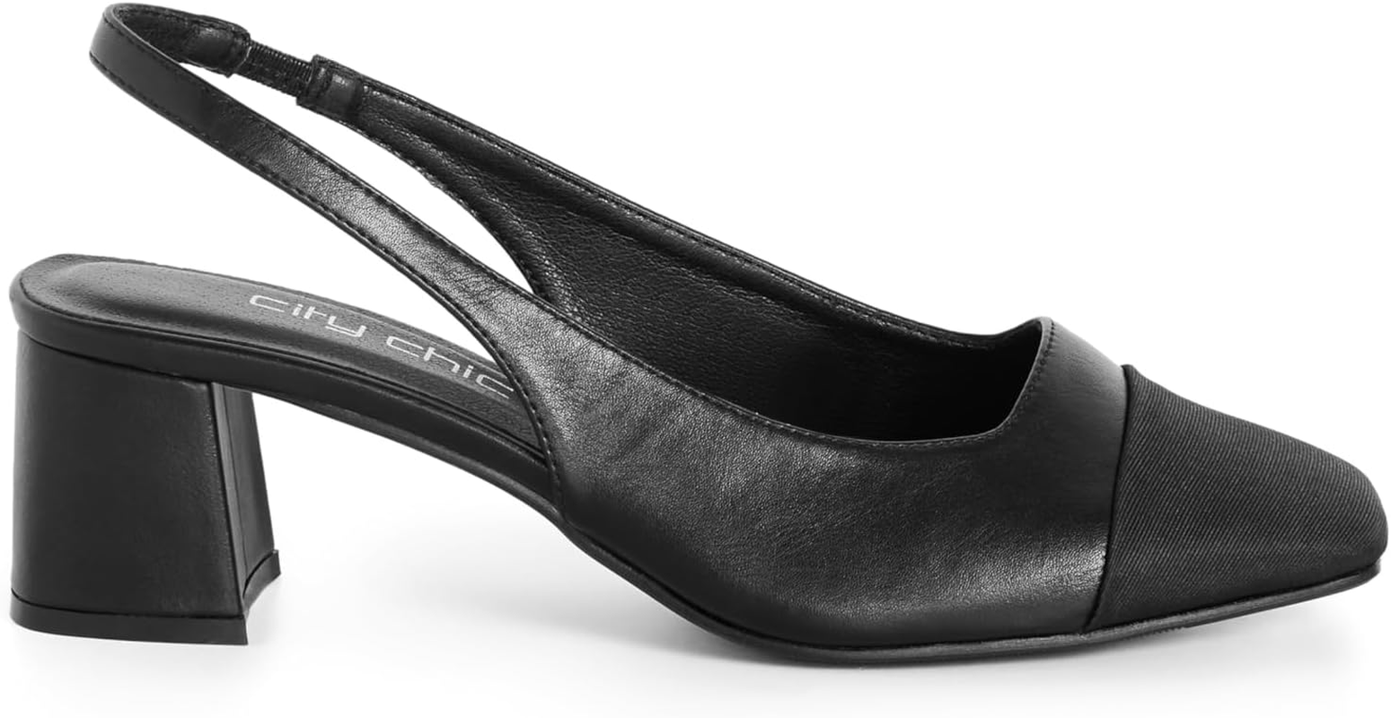 City Chic Women'S Wide Fit Slingback Sandals - Chelsea image number 2