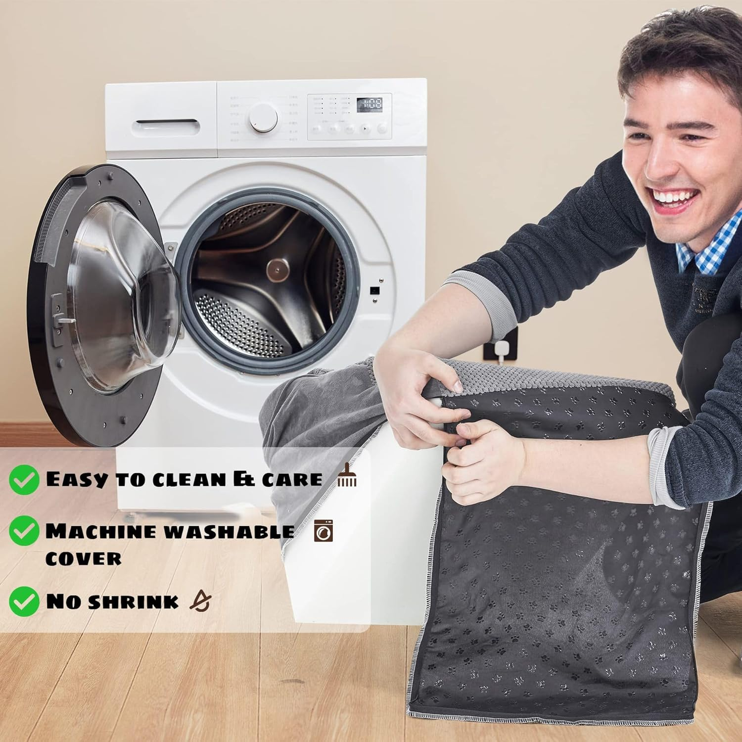 Dog Stairs for Small Dogs- Dog Steps Stairs Ramps for Bed Couch, 4-Step Pet Stairs Detachable Dog Ramps Pet Ladder for High Couch and Bed, Durable Non-Slip for Cats Doggy Puppy (Gray) image number 1