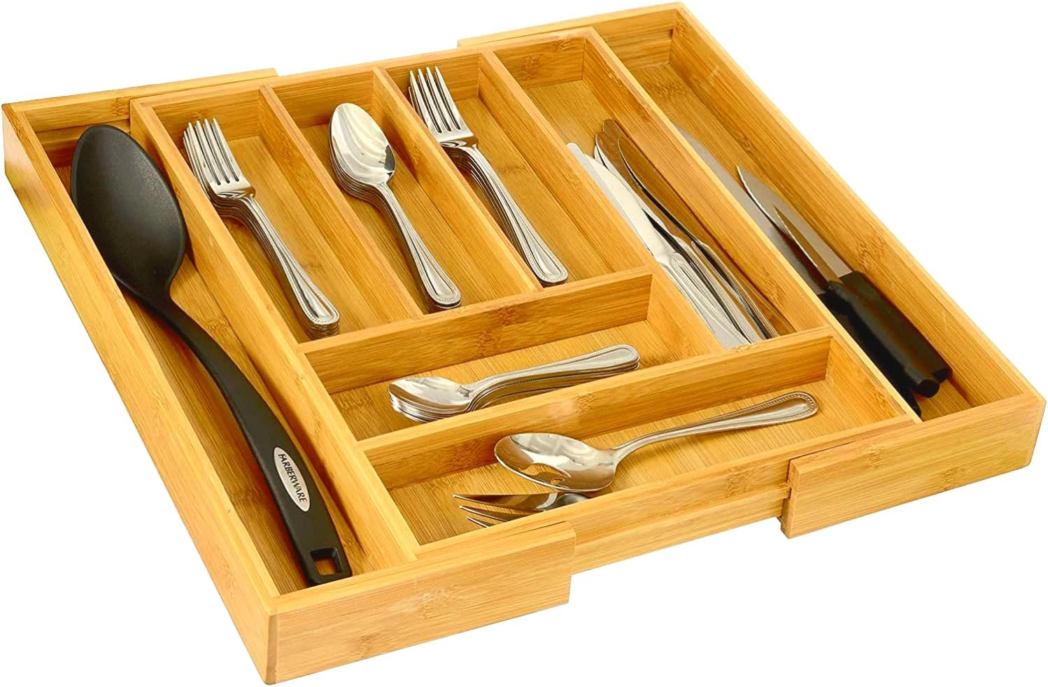 Home-It Expandable Use For, Utensil Flatware Dividers-Kitchen Drawer Organizer-Cutlery Holder image number 2