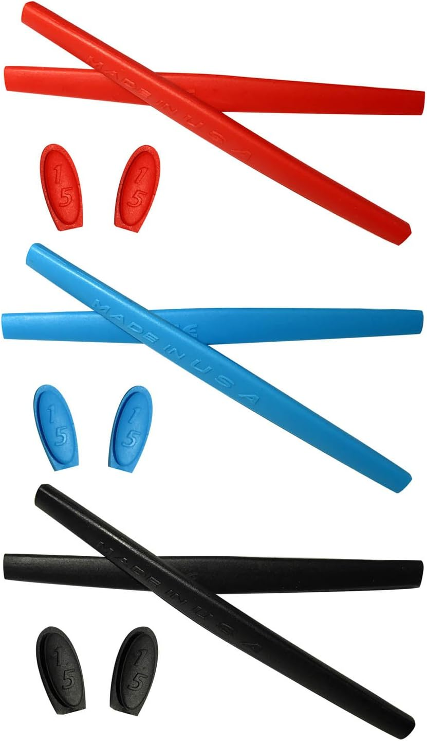 HKUCO Replacement Silicone Leg Set for Oakley X Metal XX Ear Socks Rubber Kit