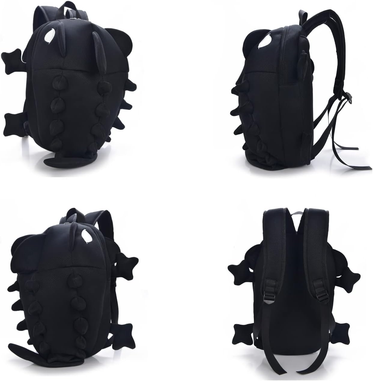 Novelty 3D Dragon Backpack Casual Sport Daypack for Teens Girls Boys with Spikes Large Size for Travel Work College - Blue image number 3