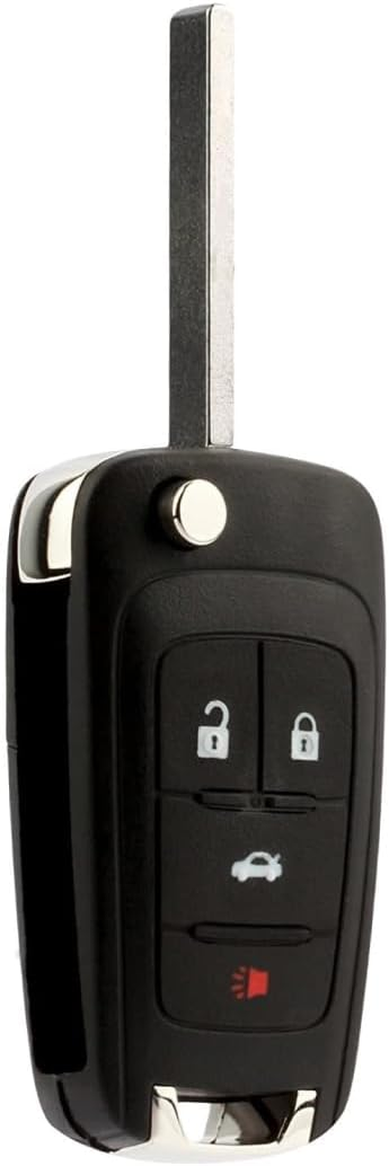 Flip Car Key Shell for Holden Commodore VF 2013-2016 Case Blank Enclosure Fob Direct Replacement 4B 4 Button Unlock Lock Trunk Alarm Uncut image number 3