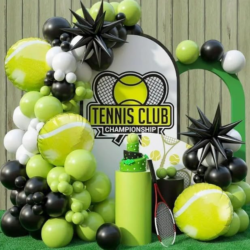 Sports Themed Balloon Set, Tennis Series Arch for Birthday Party Decoration（97 PCS） image number 2