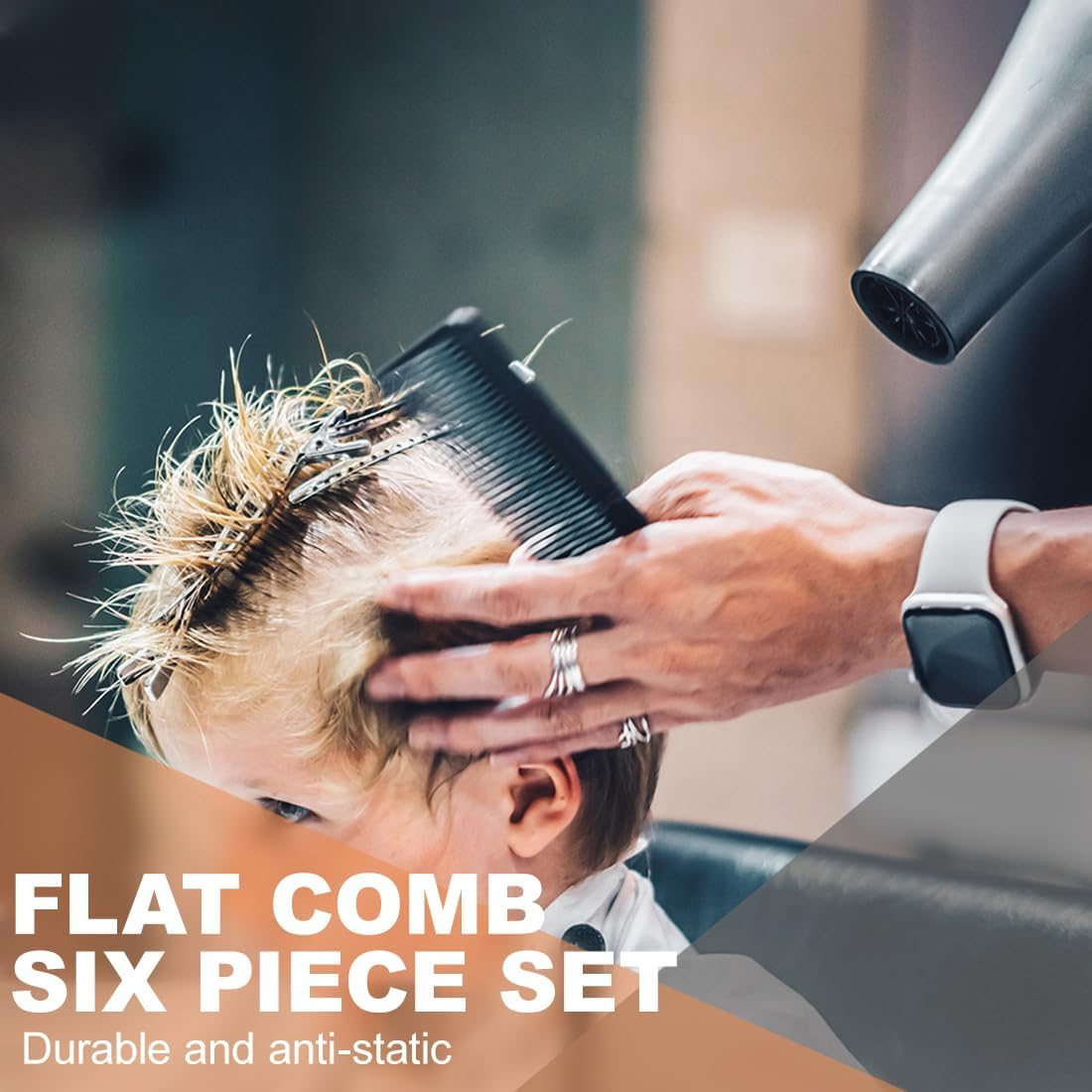 EUYKQNOI Hairdresser Set Styling Comb Men'S Set Professional Wide Teeth Slick Back Hair Comb Rat Tail Hair Brush Detangling Comb and Teasing Comb Hairdresser Comb for Men Hairdressers Hair Styling, 6 image number 5