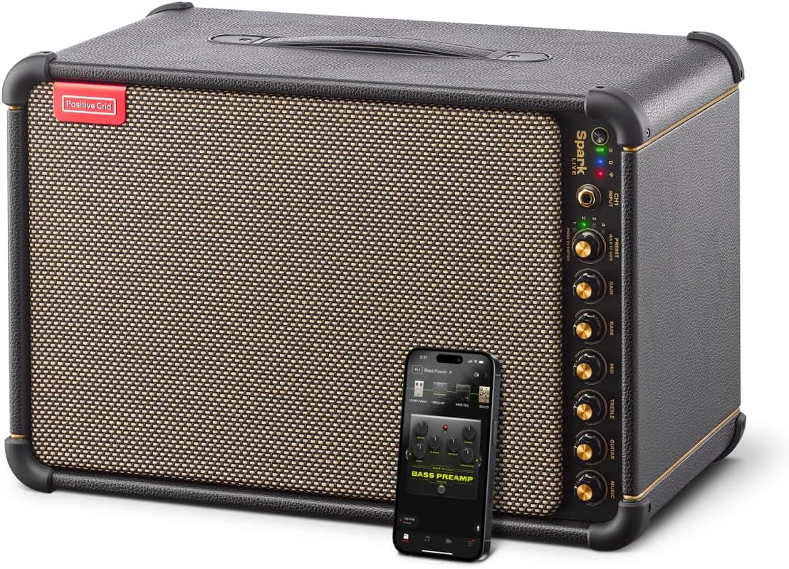 Positive Grid Spark Live Smart Guitar Amp, Multi-Channel PA System & Bluetooth Speaker All-In-One for Guitar, Bass, Vocals, Keyboards and More. image number 6