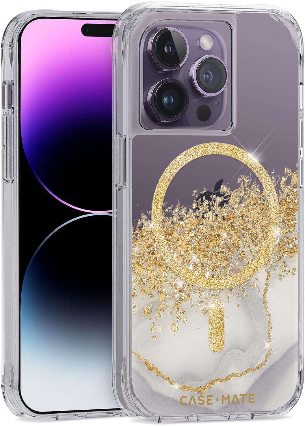 Case-Mate Iphone 14 Pro Case - Twinkle Diamond [10Ft Drop Protection] [Compatible with Magsafe] Magnetic Cover with Cute Bling Sparkle for Iphone 14 Pro 6.1", Anti-Scratch, Shock Absorbent, Slim Fit