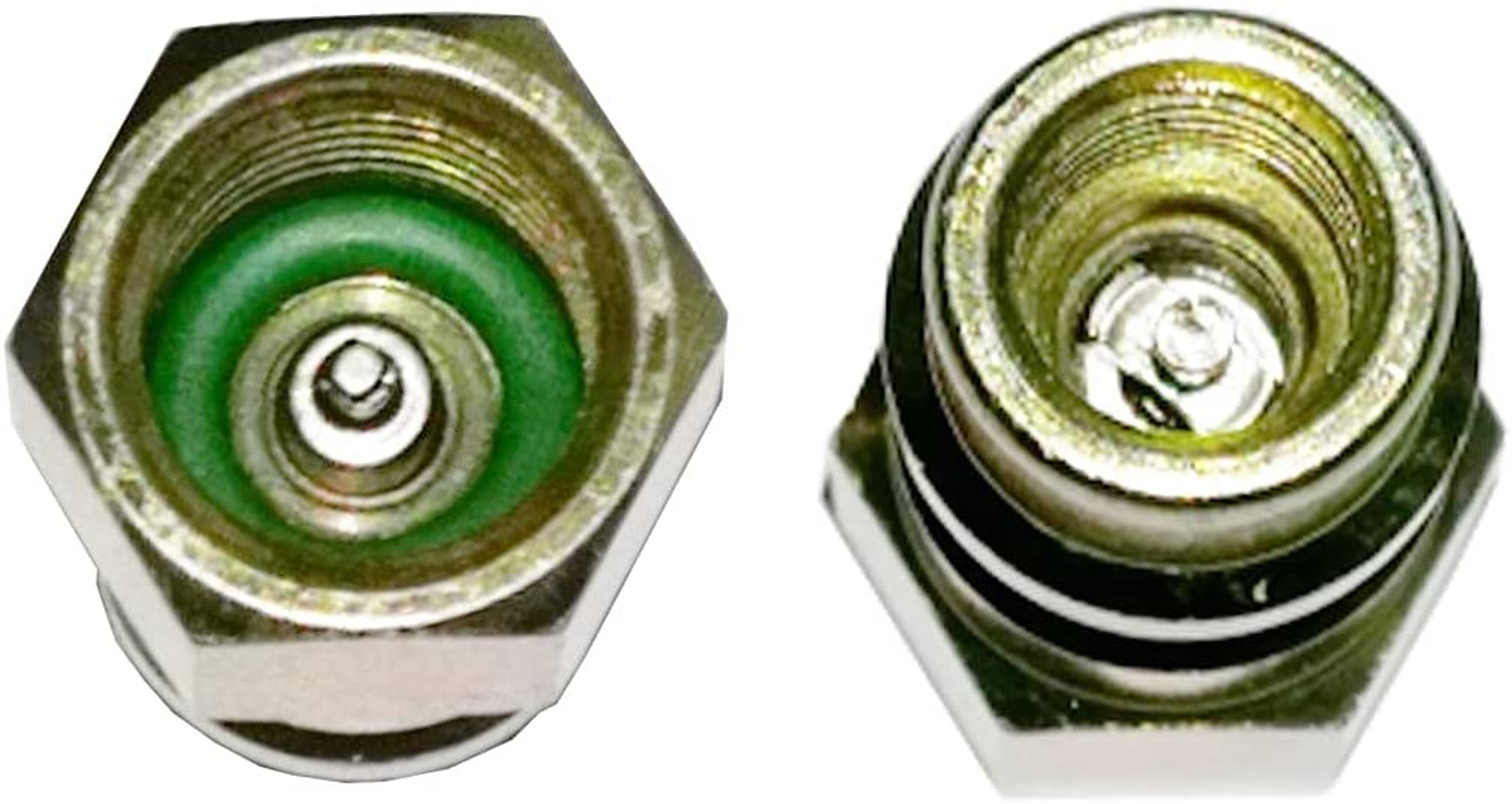 High Low Side Retrofit Conversion Adapter R-12 to R-134A 1/4 SEA Valves Caps Fitting Kit with Valve Core Removal Tool for Car A/C Refrigerant Accessories image number 2