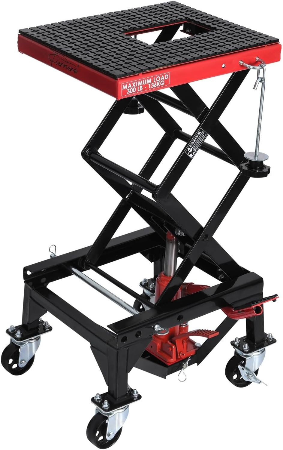 Motorcycle Scissor Lift Stand 136KG Motorbike Lift Working Bench ATV Jack image number 2