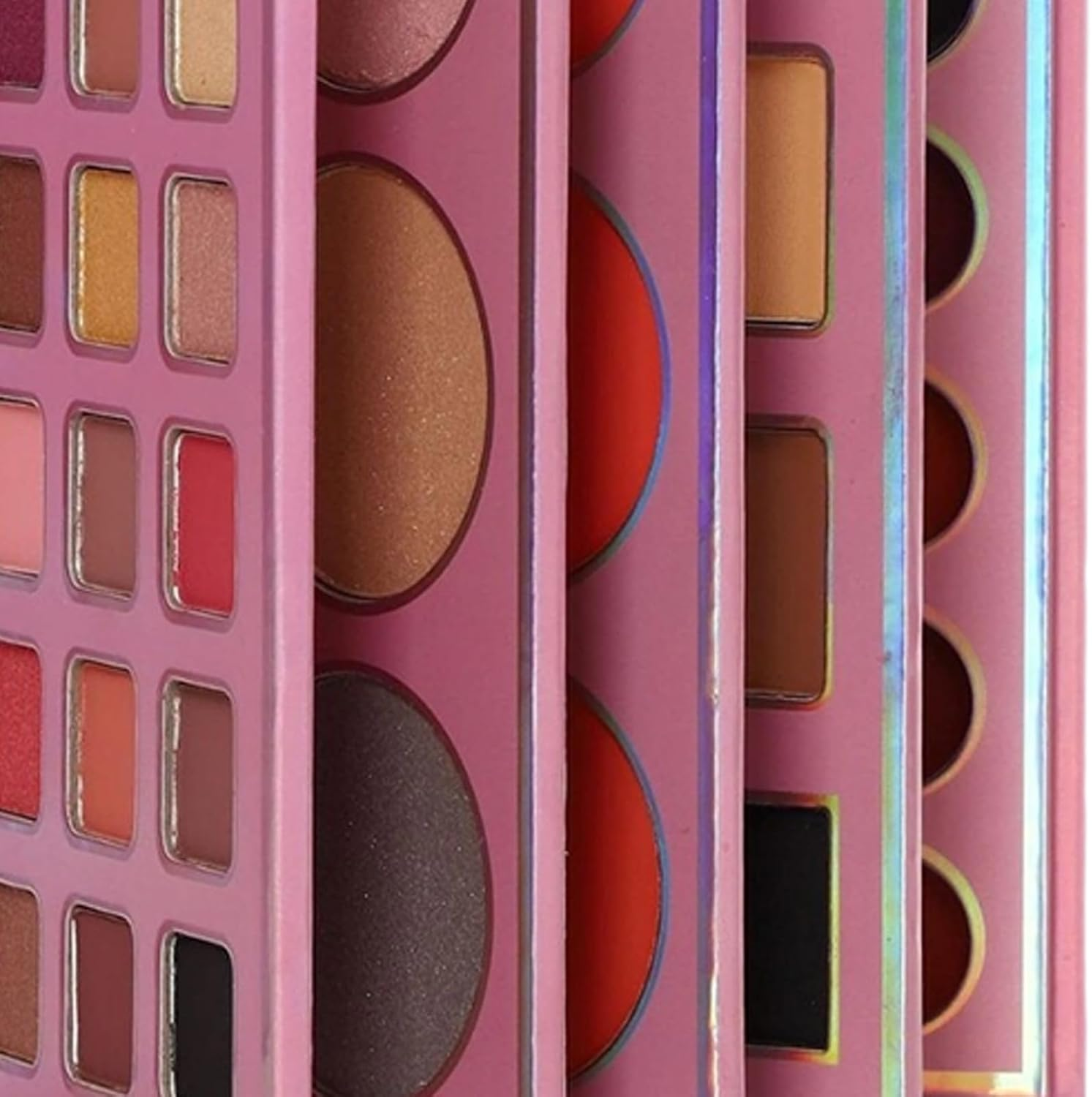 Makeup Book Palette, Waterproof Blendable Powder Lipstick, Make up Palette Eyeshadow Set, for Women Girls Travel Office Party Dating Wedding Shopping Holiday Outdoor image number 4