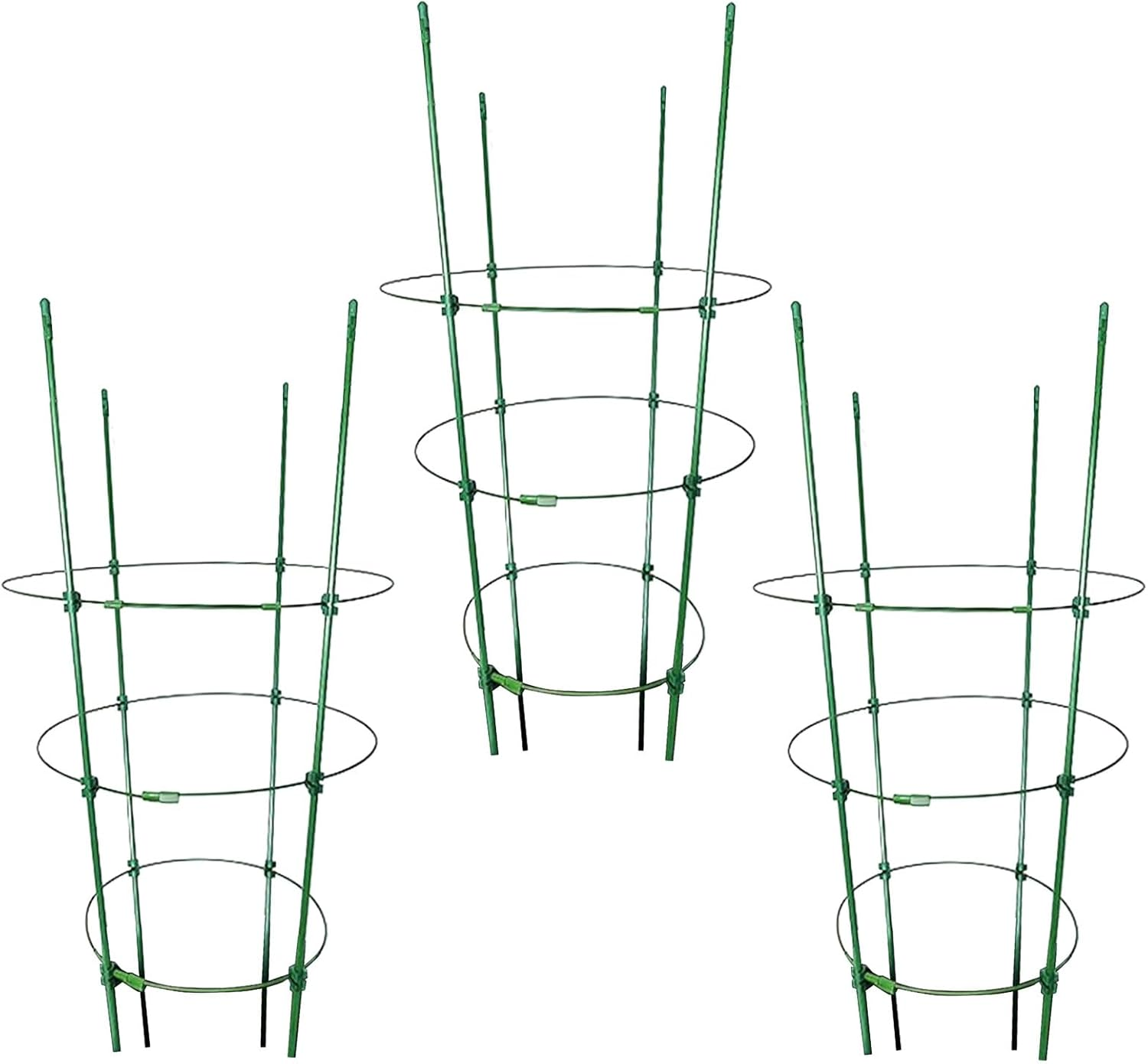Tomato Cages for Garden - Tomato Cages Heavy Duty Trellis,3X Tall Plant Support Stakes for Flowers Fruits Vegetables Vines, Cucumber Flower Stands