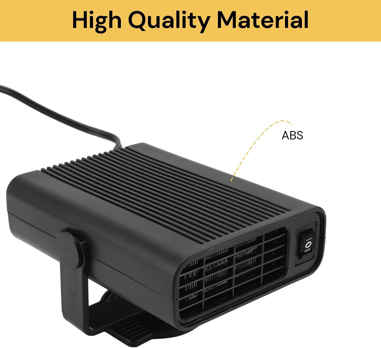 EZONEDEAL Universal Portable 12V Car Heater | Fast Heating Winter Car Defroster,Windshield Defroster | 360 &deg; Rotation Cigarette Lighter Defroster for Car image number 2