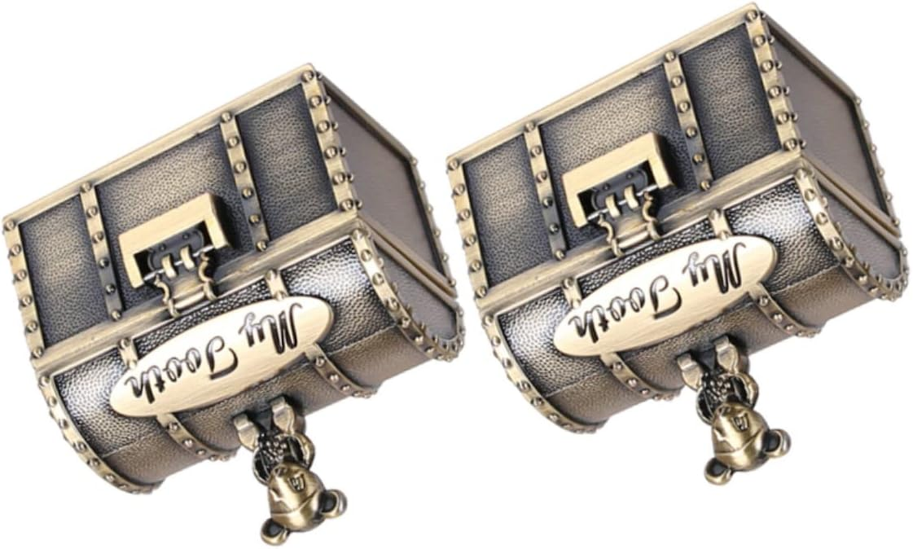 Gatuida 2Pcs Tooth Fetal Hair Keepsake Boxes Safe for Special Occasions Christening Birthday image number 5