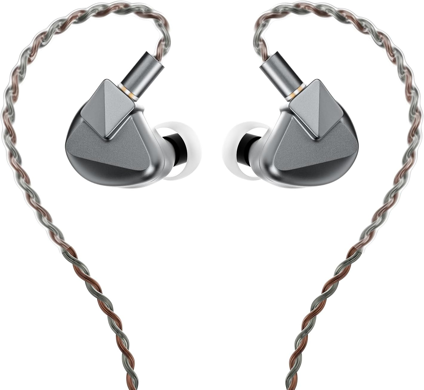 Letshuoer S12 Ultra 14.8Mm Planar Driver in Ear Monitor Iem,Hifi Wired Earphones with Detachable 2Pin 392-Core Silver-Plated Cable for Musicians Audiophiles (Gunmetal Grey, 3.5Mm/4.4Mm Connector)