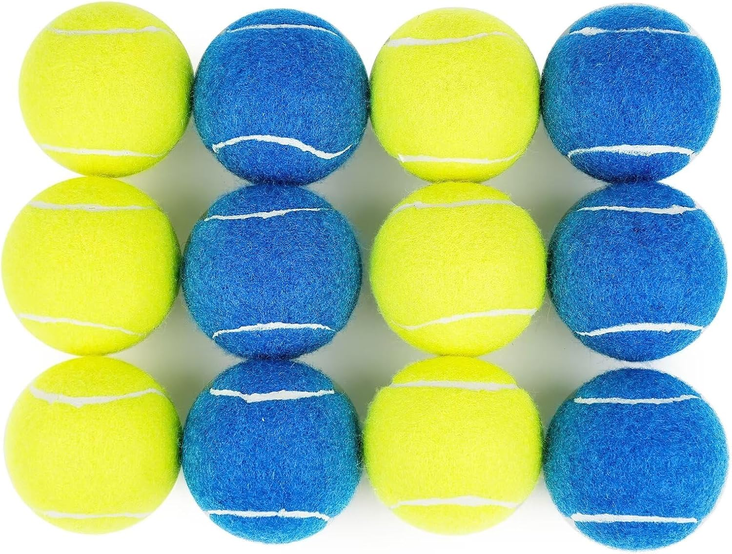 Prime Pets 2" Squeaky, High Bounce Dog Toy Balls, 4 Pack Multi-Color, Extra Small Dogs image number 1