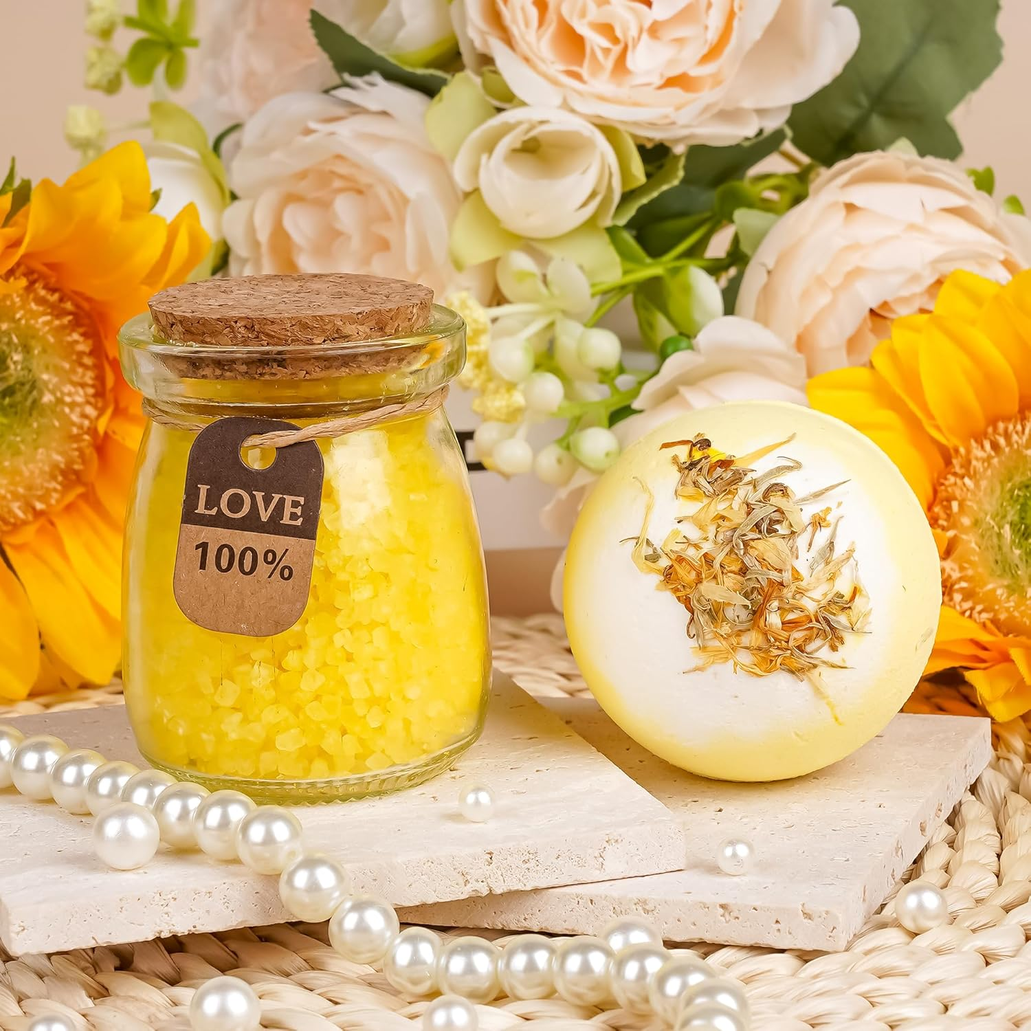 Bee Birthday Gifts for Women - Bee Lover Gift for Happy Bee Day Relaxing Spa Tumbler Bath Bomb Sentend Candle, Yellow Gift Box for Volunteers Employee Mom Friends Sister Best Friend Teacher Wife image number 6