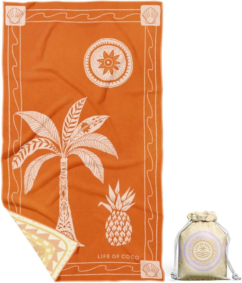 Sand Free Beach Towel | Balabac Sunflower | Quick Drying Reversible Design (Single) image number 6