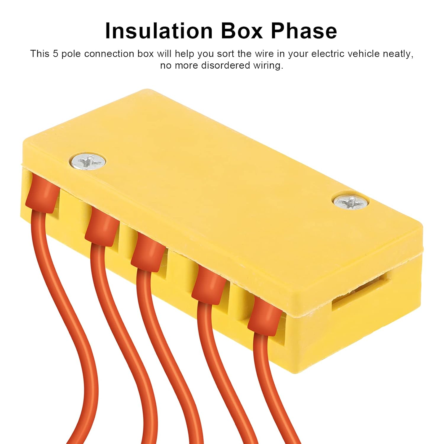 Electrical Motor Controller Wire Connection Box, 5 Pole Bike Wire Connector Box for E Bike, Phenolic Material, Ultrahigh Insulation Heat Resistance image number 6