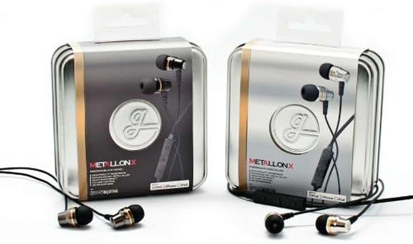 Gavio G25EE03412 Metallic Eye Chromium Inner Earphones with Microphone Compatible with Iphone/Blackberry/Samsung image number 1