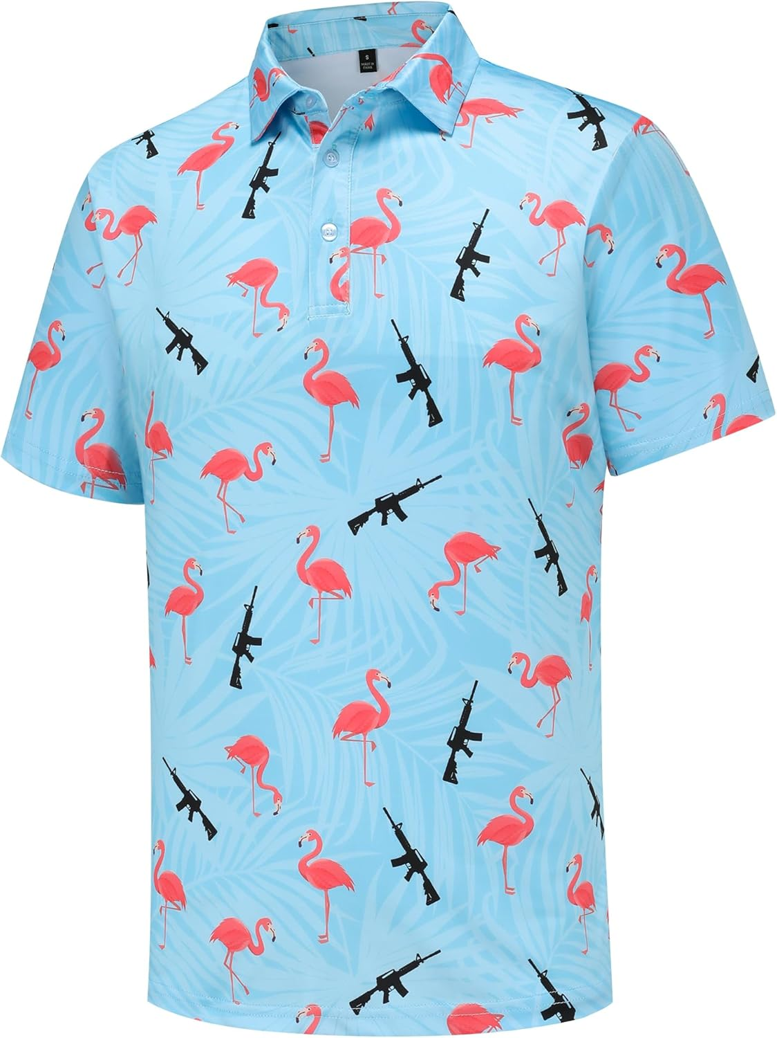 Men'S Golf Polo Shirts Funny Golf Shirts for Men Performance Moisture Wicking Quick Dry Athletic Short Sleeve Shirts