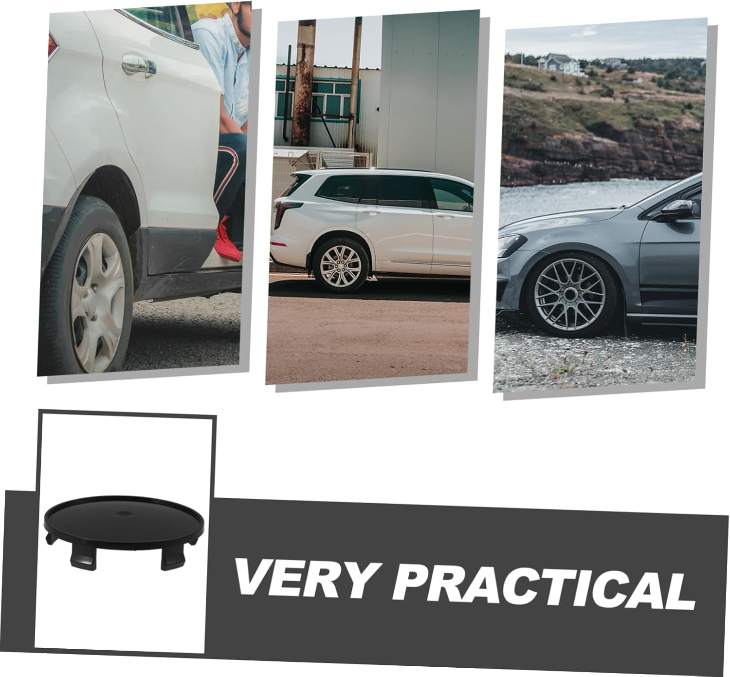 Vaguelly 4Pcs Car Wheel Hub Caps Replacement Automotive Tire Hub Covers for Vehicle Tyre Accessories