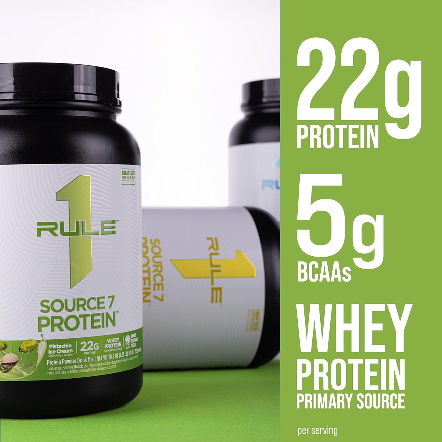 Rule 1 Source7 Multi-Source Protein Blend 4.99 Lb, Vanilla (58 Servings) image number 5