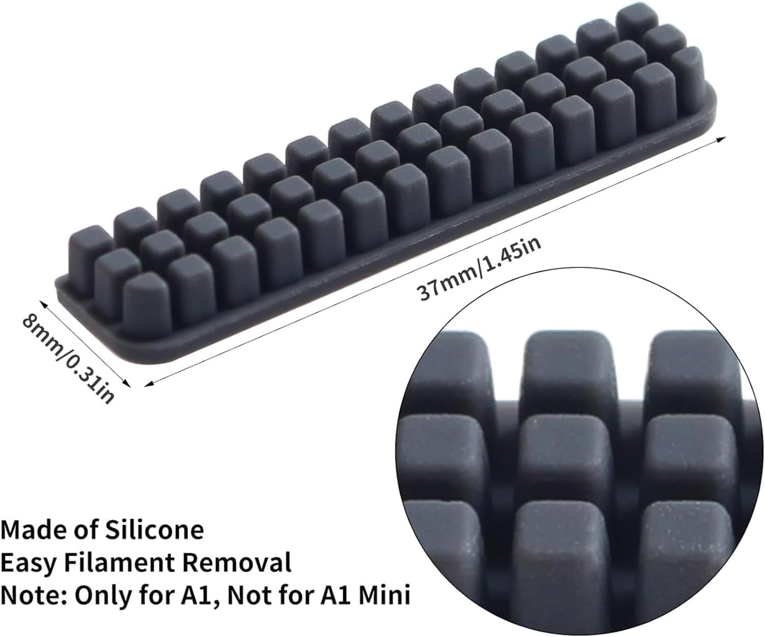 LEOWAY A1 3D Printer Nozzle Brush Replacement Kit, Nozzle Wiper Cleaning Tool for 3D Printer Hotbed,3D Printer Accessories(6Pcs) image number 4