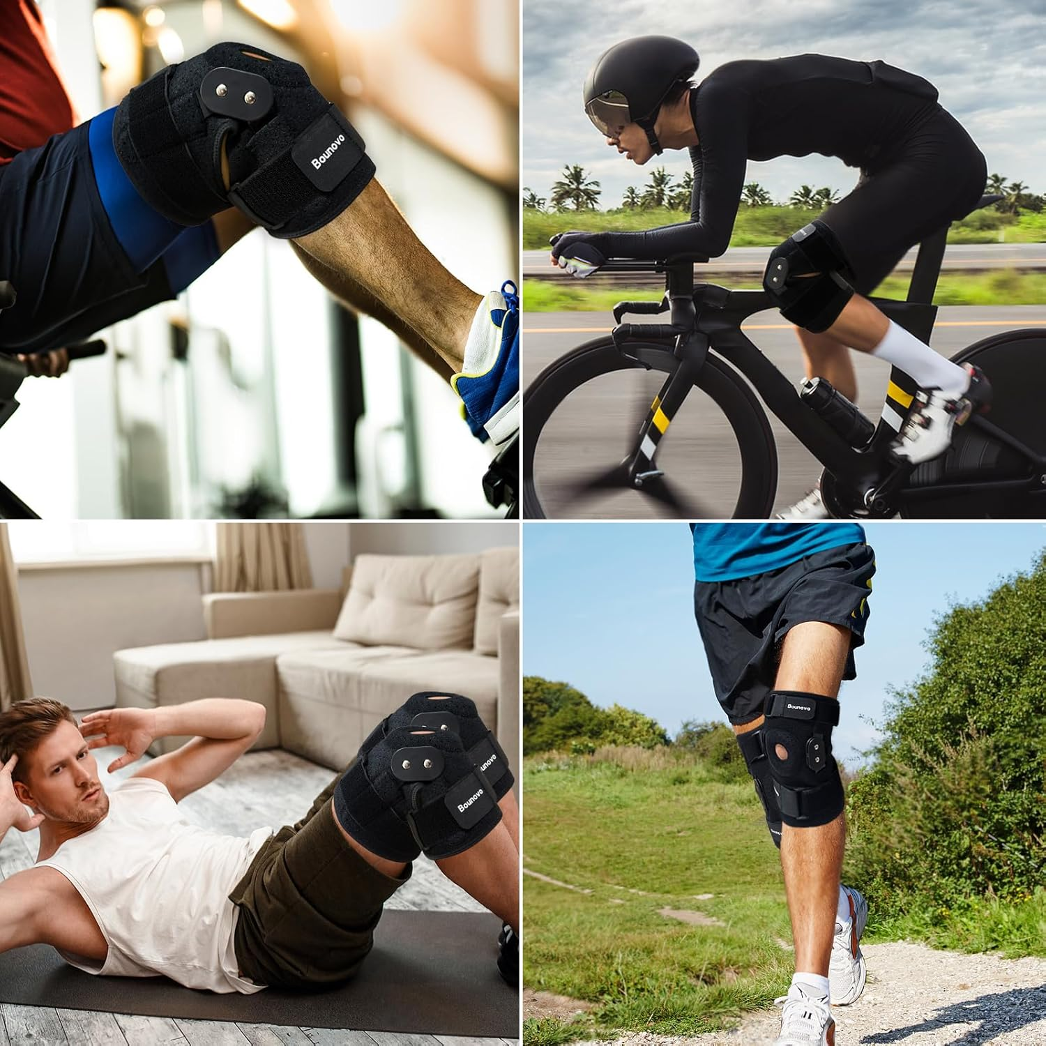 Hinged Knee Brace for Women & Men with Removable Dual Hinges & Patella Gel Pad &ndash; Adjustable Compression Knee Support Brace for Meniscus, ACL & MCL Injuries, Improves Stability & Mobility image number 2