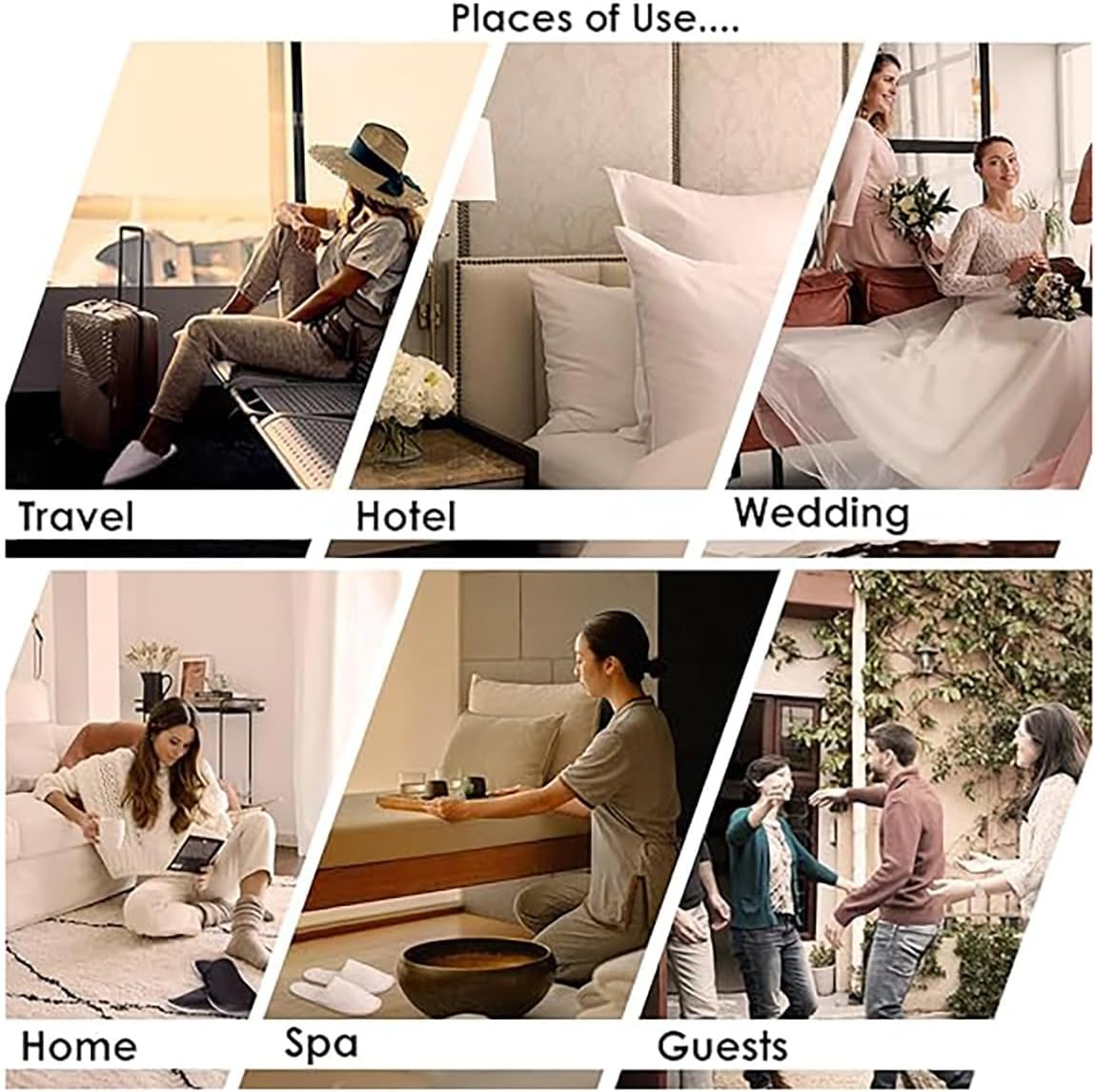 AIMALL 30 Pairs Disposable Hospitality Slippers for Hotels, Guesthouses & Home Use, Lightweight Non-Slip Unisex Design with Two Thickness Options, 10.7 X 27.7 Cm & 11.4 X 29 Cm