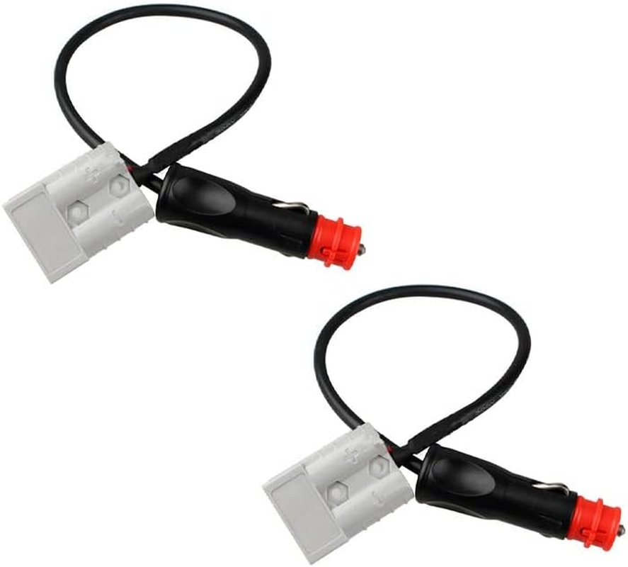 AIMALL 50 Amp Anderson Plug to Merit Cigarette Plug Adapter &ndash; 50Cm Cable with Premium Build for Vehicle Power Connections image number 5